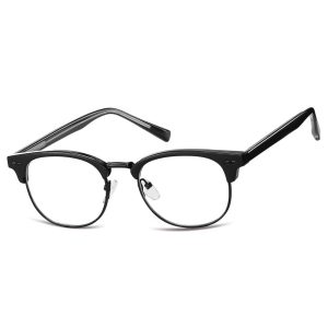 Okulary zerówki owalne oprawki korekcyjne 879D czarny
