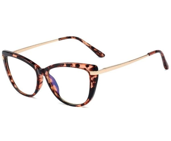 Kocie Okulary damskie z filtrem BLUE Light do komputera zerówki 2546-1