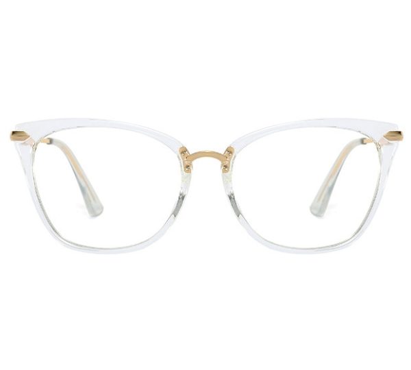 Okulary kocie do komputera damskie z filtrem BLUE Light zerówki 2574-5