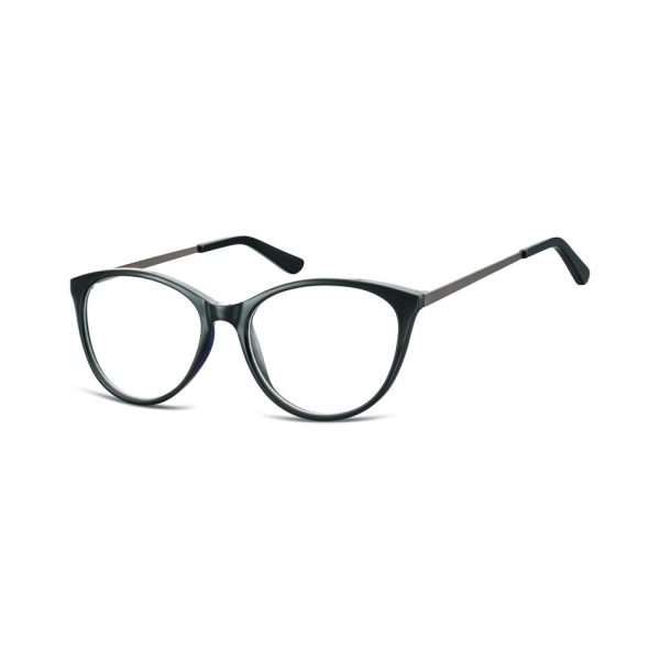 Okulary oprawki zerówki korekcyjne Kocie Unisex Sunoptic AC27B czarne