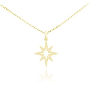 Naszyjnik Gwiazdka Stella II - 24k złocenie