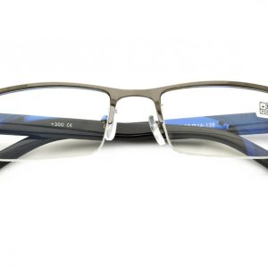 Plusy Okulary do czytania Moc: +2.5 metalowo-żyłkowe ST308 ze skazą