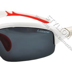 Białe sportowe okulary przeciwsłoneczne LOZANO LZ-106D Polaryzacyjne
