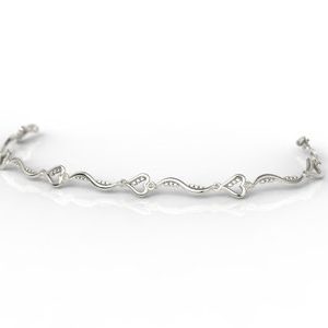 Bransoleta ze złota z brylantami LPBr-41B