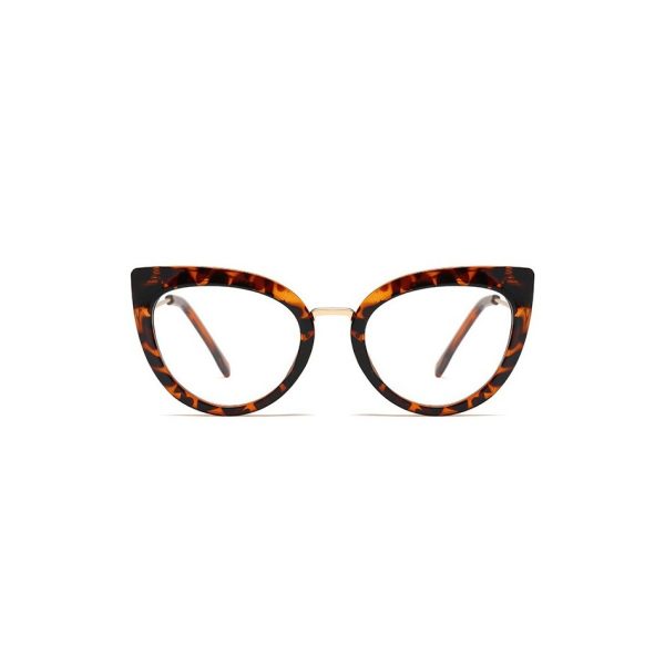 Okulary kocie do komputera damskie z filtrem BLUE Light zerówki 2570-2