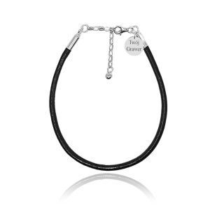 Bransoletka Rzemień z okuciami i kółeczkiem - grawer