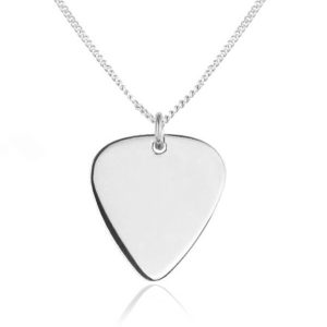 Naszyjnik z małą kostką do gitary - grawer