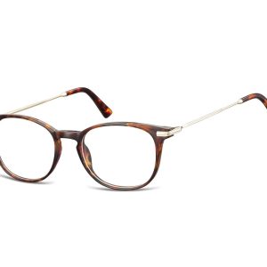 Okulary zerówki korekcyjne optyczne owalne AC3B panterka/szylkret