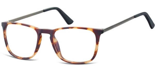 Okulary oprawki zerówki korekcyjne nerdy Unisex Sunoptic AC25A bursztynowe