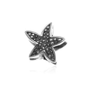 Srebrny Charms Beads - Rozgwiazda