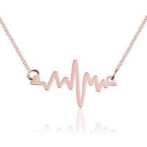 Naszyjnik Linia Życia - rose gold