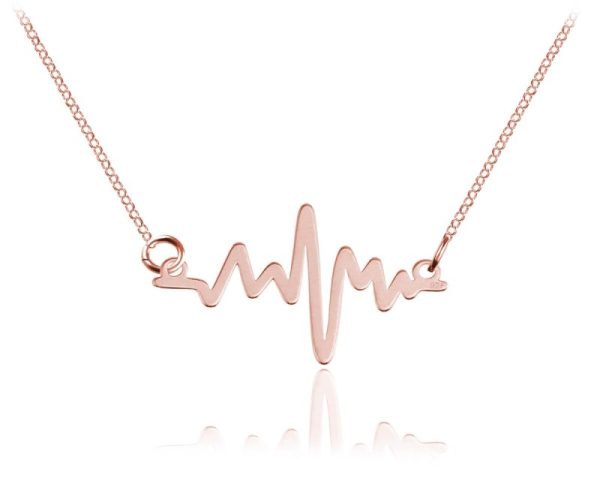 Naszyjnik Linia Życia - rose gold