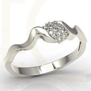 Zestaw LP-20B z białego złota z brylantami