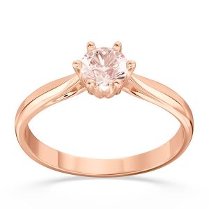 Pierścionek z różowego złota z morganitem AP-6640P