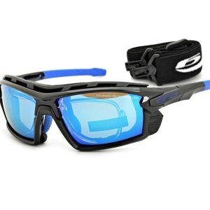 Polaryzacyjne okulary sportowe przeciwsłoneczne GOGGLE T557-3PR Korekcja + Pasek + Gąbka