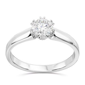 Pierścionek ze złota z brylantem 0,50ct F/VVS1, BP-2150B