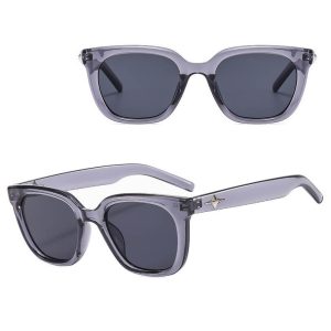 Okulary przeciwsłoneczne z filtrem UV400 STL33A transparentne szare + akcesoria