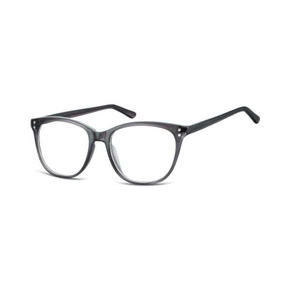 Okulary oprawki zerówki korekcyjne Unisex Sunoptic AC22B ciemny szary