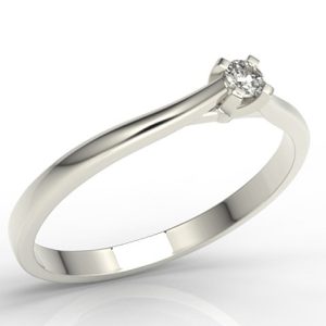 Pierścionek z białego złota model AP-3306