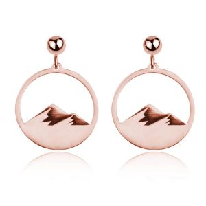 Kolczyki góry II - rose gold
