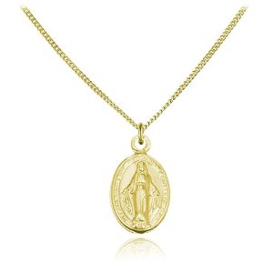Medalik Matka Boska - 24k złocenie