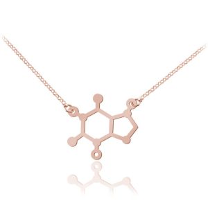 Naszyjnik Kofeina - rose gold