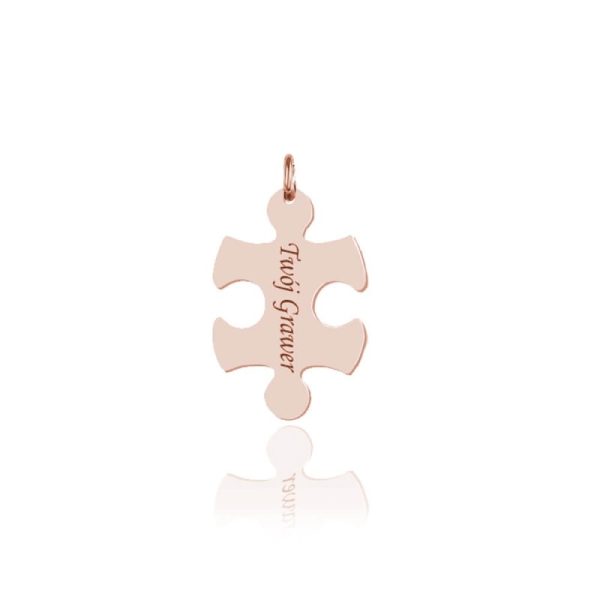 Wisiorek Puzzel I - Grawer - rose gold