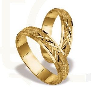 Obrączki ślubne z żółtego złota (para) ST-16Z