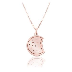 Naszyjnik Candy - Ciastko - rose gold
