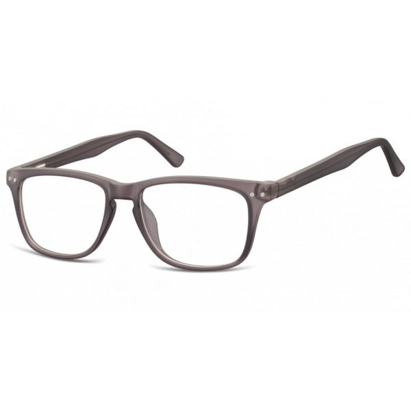 Okulary oprawki korekcyjne Nerdy zerówki Sunoptic CP136B jasnoszare