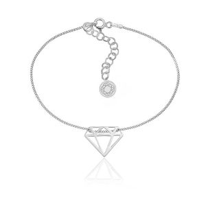 Bransoletka celebrytka diament