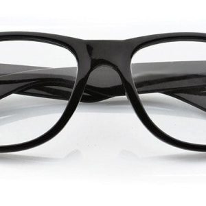 Klasyczne okulary zerówki czarne Nerdy Kujonki NR-11