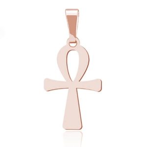 Wisiorek krzyż Ankh - rose gold