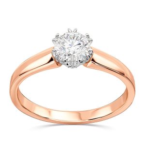 Pierścionek ze złota z brylantem 0,50ct F/VVS1, BP-2150PB