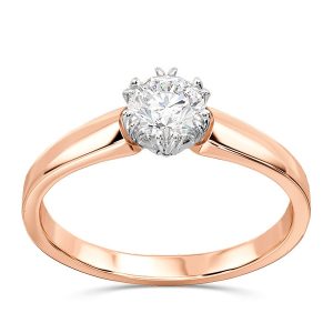 Pierścionek z brylantem certyfikowanym 0,40ct G/Si1, BP-2140PB