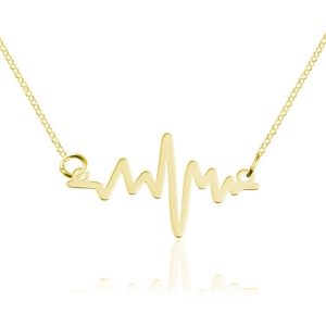 Naszyjnik Linia Życia - 24k złocenie