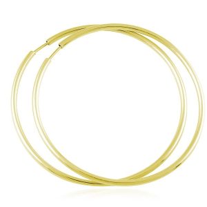 Kolczyki koła - 55mm - 24k złocenie