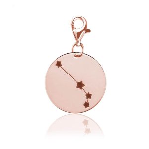 Charms Znaki Zodiaku - rose gold - grawer gratis!