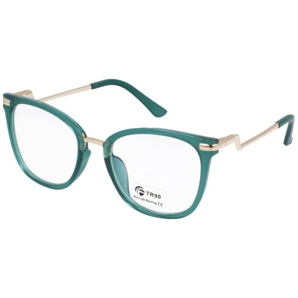 Okulary kocie do komputera damskie z filtrem BLUE Light zerówki 2566-4