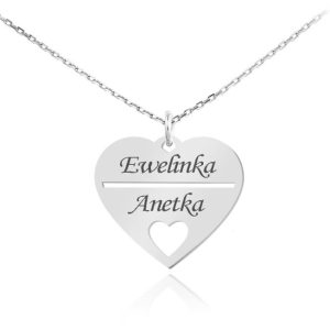 Naszyjnik Serce Renelle III z Imionami - Grawer