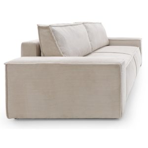 Sofa rozkładana z pojemnikiem Fiord jasnobeżowa