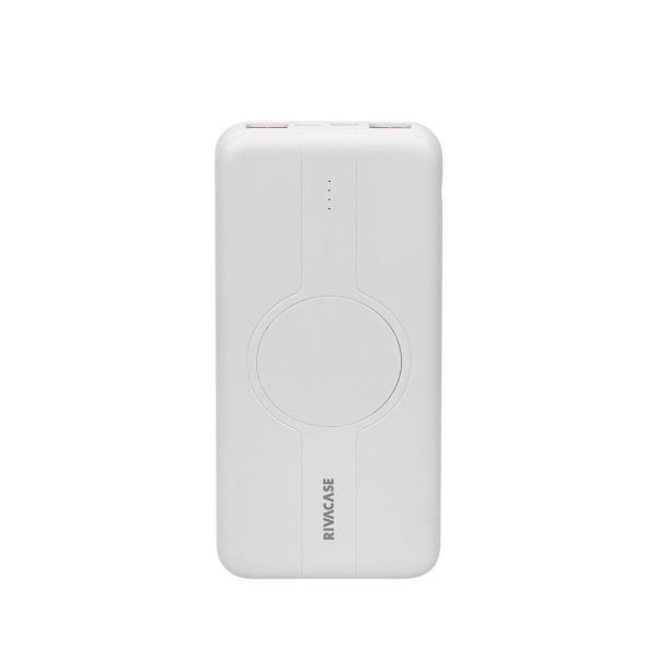 RIVACASE Powerbank VA2601 10000 mAh USB-C 20W + Qi 10W biały