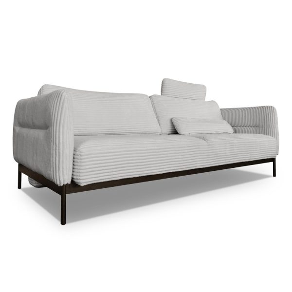 Sofa rozkładana Duero jasnoszara, sztruks