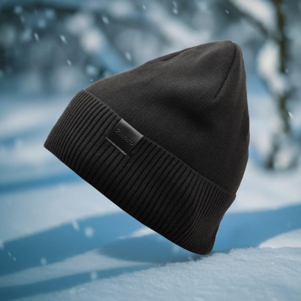 Męska Zimowa Czapka Czarna z polarem - L/XL 2MORO ST-539A