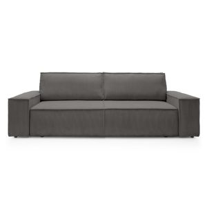 Sofa rozkładana Fiord z pojemnikiem ciemnoszara sztruks