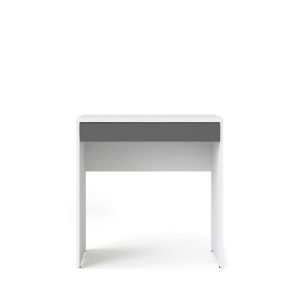 Biurko z szufladą białe / szare mat 75 cm Function
