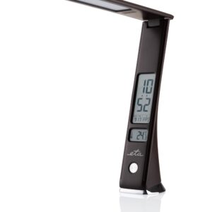 Lampka biurowa ETA LED brązowa z termometrem 089390000