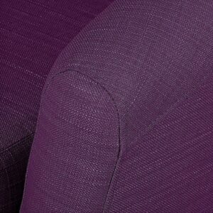 Fotel kubełkowy tapicerowany fioletowy Tana