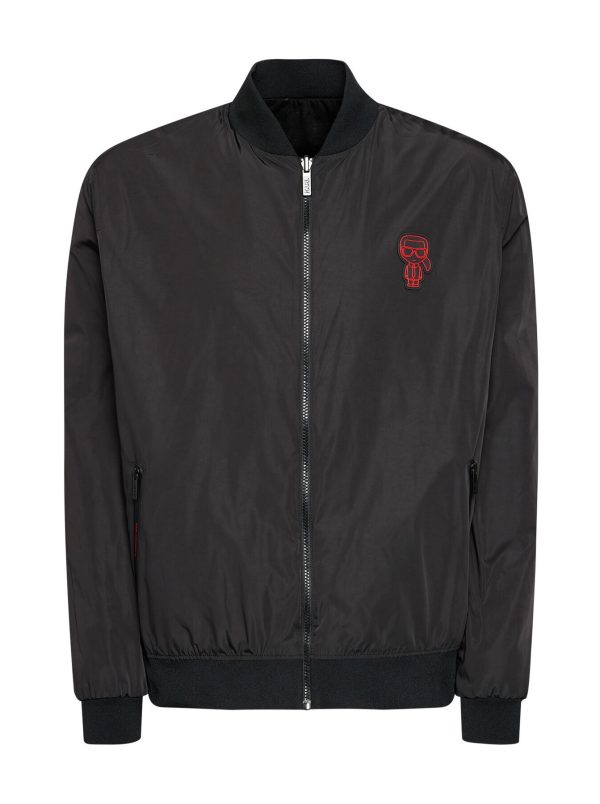 DWUSTRONNA KURTKA TYPU BOMBER Z LOGO