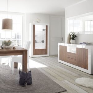 Lustro w ramie białej 170 x 75 cm Amaretto